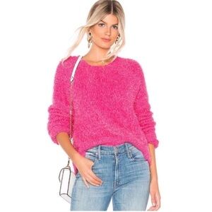 Pinkblush fuzzy knit ultra soft Barbie pink sweater nwt